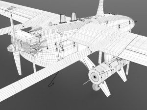 UAV military aircraft drone 3D Model