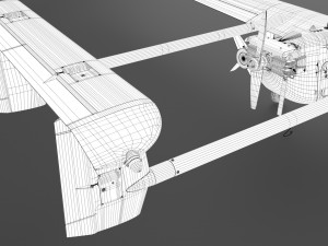 UAV military aircraft drone 3D Model