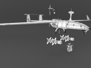 UAV military aircraft drone 3D Model