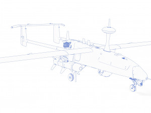 UAV military aircraft drone 3D Model