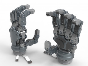 Robot Android Hand Modèle 3D