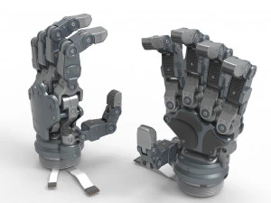 Robot Android Hand 3D Model