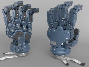 Robot Android Hand 3D Model