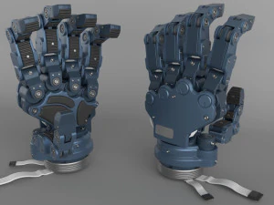 Robot Android Hand 3D Model