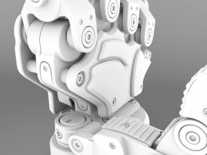 Robot Android Hand 3D Model