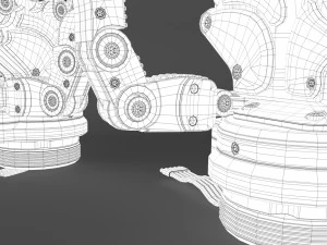 Robot Android Hand 3D Model