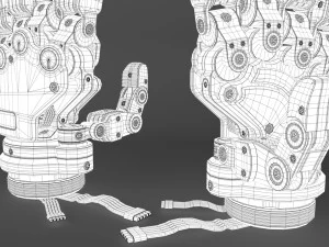 Robot Android Hand 3D Model