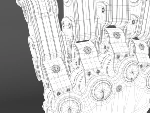 Robot Android Hand 3D Model