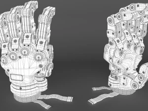 Robot Android Hand 3D Model