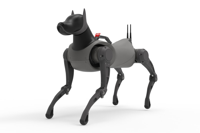 Cyber Robot dog 3D Model .c4d .max .obj .3ds .fbx .stl .blend 