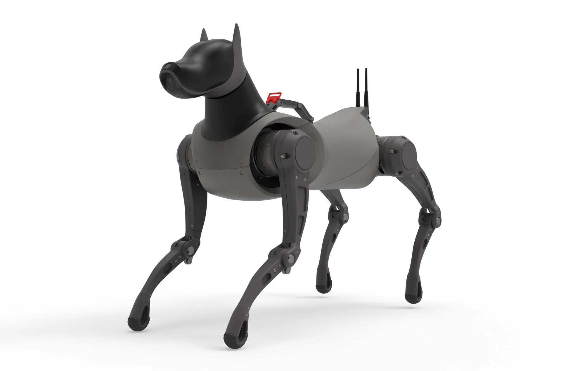 Cyber Robot dog 3D Model .c4d .max .obj .3ds .fbx .stl .blend 