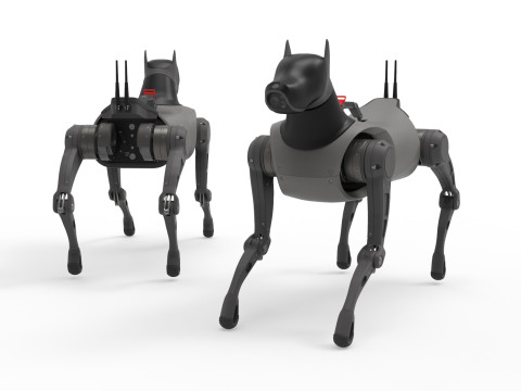 Cyber Robot dog 3D Model