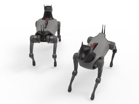 Cyber Robot dog 3D Model