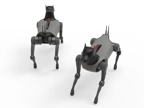 Cyber Robot dog 3D Model