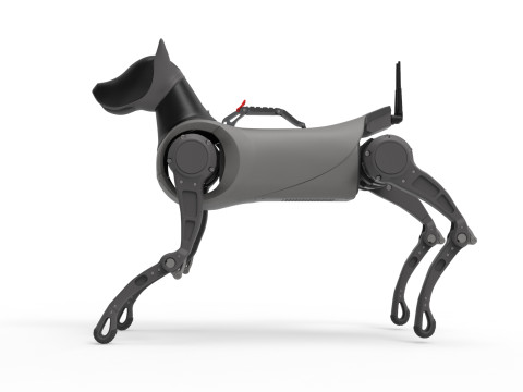 Cyber Robot dog 3D Model
