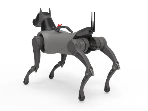 Cyber Robot dog 3D Model