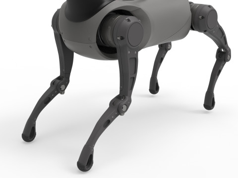 Cyber Robot dog 3D Model