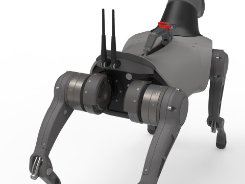 Cyber Robot dog 3D Model