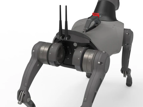 Cyber Robot dog 3D Model