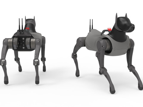 Cyber Robot dog 3D Model