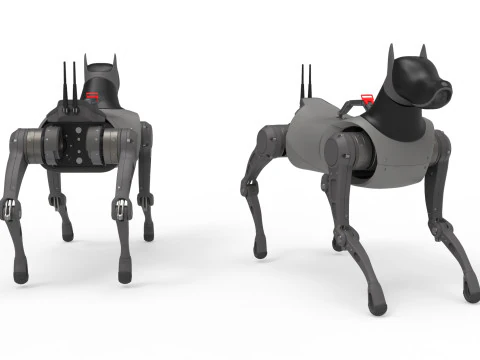 Cyber Robot dog 3D Model