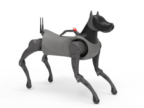 Cyber Robot dog 3D Model
