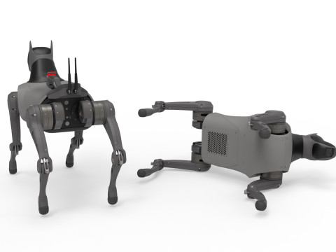 Cyber Robot dog 3D Model