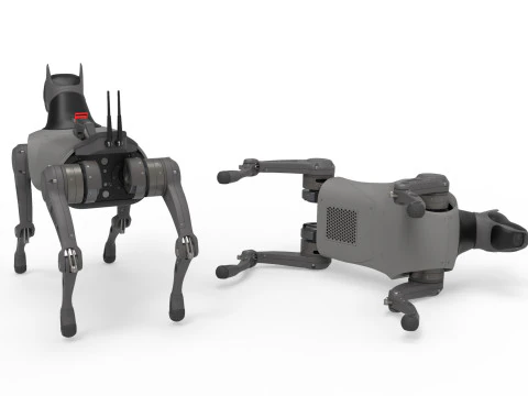 Cyber Robot dog 3D Model