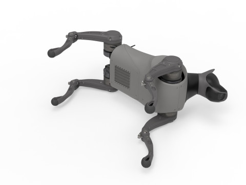 Cyber Robot dog 3D Model