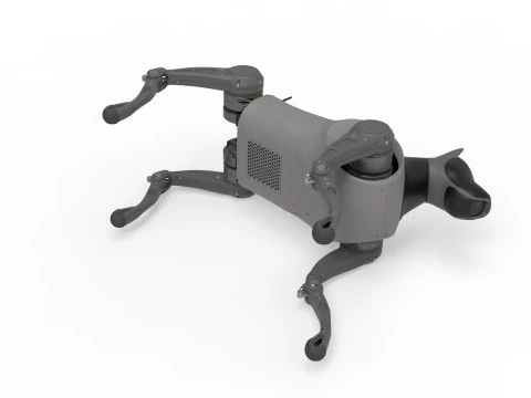Cyber Robot dog 3D Model
