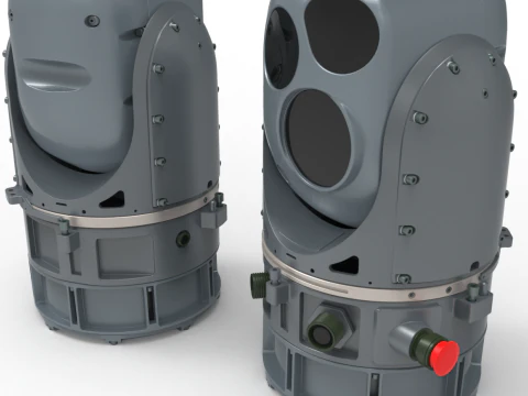 Militaty Thermal Vision Camera 3D Model