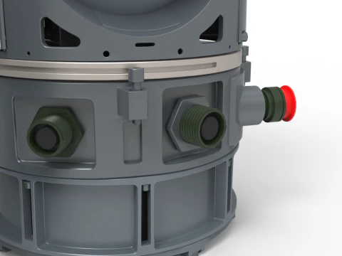 Militaty Thermal Vision Camera 3D Model