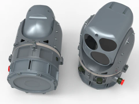 Militaty Thermal Vision Camera 3D Model