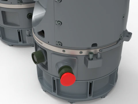 Militaty Thermal Vision Camera 3D Model