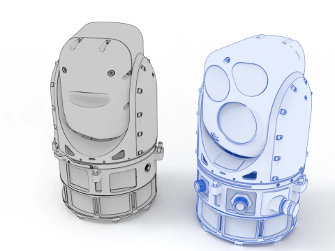 Militaty Thermal Vision Camera 3D Model