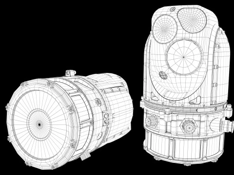 Militaty Thermal Vision Camera 3D Model