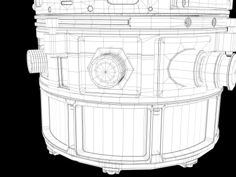Militaty Thermal Vision Camera 3D Model