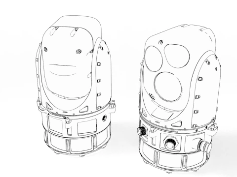 Militaty Thermal Vision Camera 3D Model