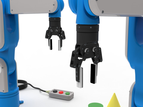 Industrial Robot arm 3D Model