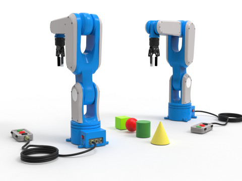 Industrial Robot arm 3D Model