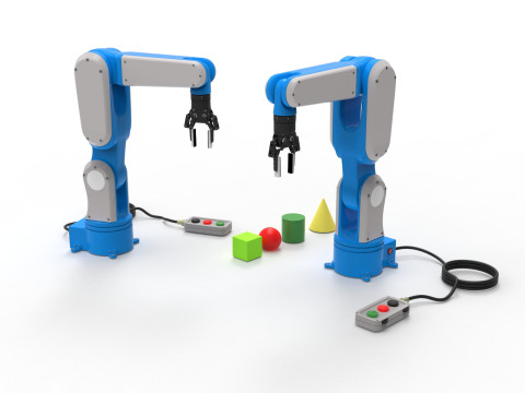 Industrial Robot arm 3D Model