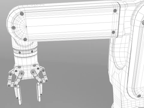 産業用ロボットアーム 3Dモデル