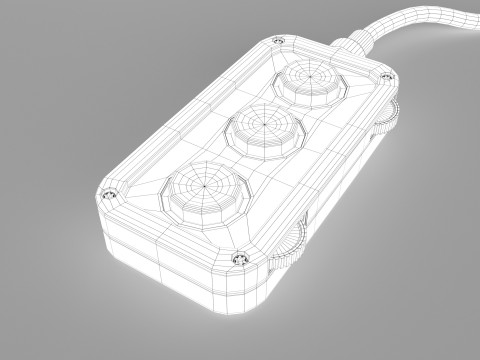 Industrial Robot arm 3D Model