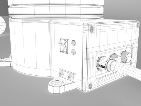 Industrial Robot arm 3D Model