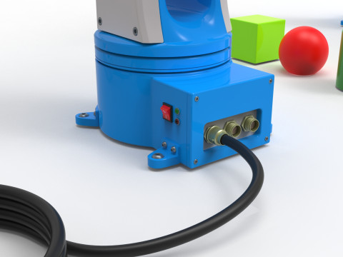 Industrial Robot arm 3D Model