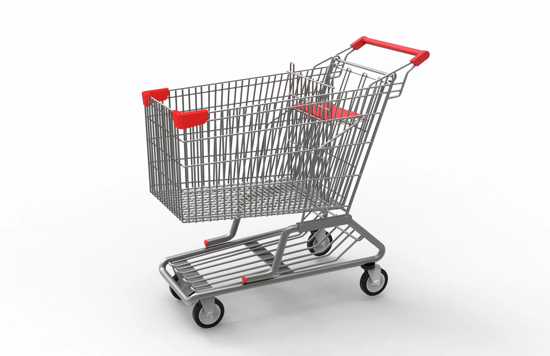 Shopping Cart 3D Model .c4d .max .obj .3ds .fbx .stl .blend 