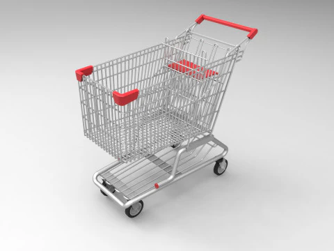 Shopping Cart 3D Model