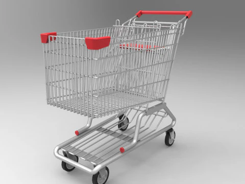 Shopping Cart 3D Model