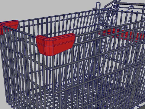 Shopping Cart 3D Model