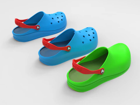 Crocs Shoes 3D Model